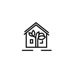 Nature house logo with green color can be used as symbols, brand identity, company logo, icons, or others. Color and text can be changed according to your need. 