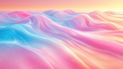 Obraz premium A dreamy pastel gradient, softly transitioning between shades of pink, lavender, and baby blue, creating a soothing and ethereal atmosphere. 