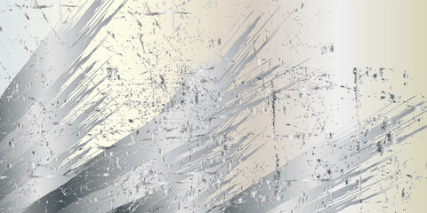 silver wash linen texture seamless background. Cotton cloth effect in weathered sun bleached coastal living style. Irregular blotched mottled pastel silver fabric material.