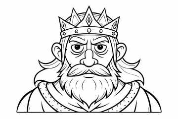 coloring page line art the monking king black vector