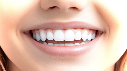 Obraz premium Smiling face radiating happiness in a dental care setting