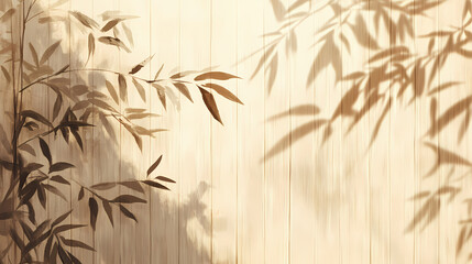 Woven bamboo mat texture, natural light beige tones, eco,grass,relax. Woven Shadows. Illustration
