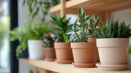 Eco-Friendly Minimalist Home with Indoor Plants and Decor