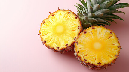 pineapple on white