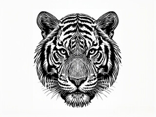 tiger head vector