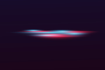 Speed ​​stripes, glitter effect. Neon speed lines and fast wind. Glow effect, powerful energy.Vector.EPS 10.