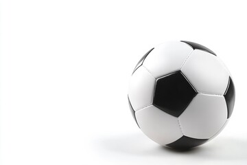 Fototapeta premium Isolated Soccer Ball Close-up on White Background for Sport and Game