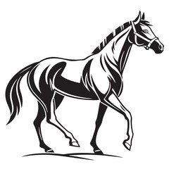 horse silhouette icon vector