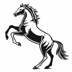 horse silhouette icon vector