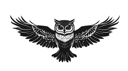 Obraz premium Owl line art design for nature lovers HD photos