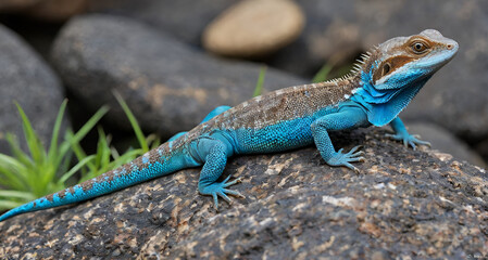 lizard on the rock