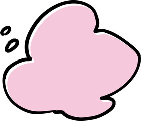 Illustration variation of callouts. Simple illustration. Pop. hand written speech bubble. Vector.	