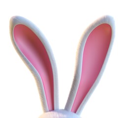 Fototapeta premium 3D Rendered Easter Bunny Ears Close-Up