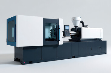 Injection molding machine for the production of plastic products by injection molding isolated
