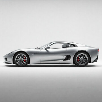 Noble M600 silver sports car studio shot