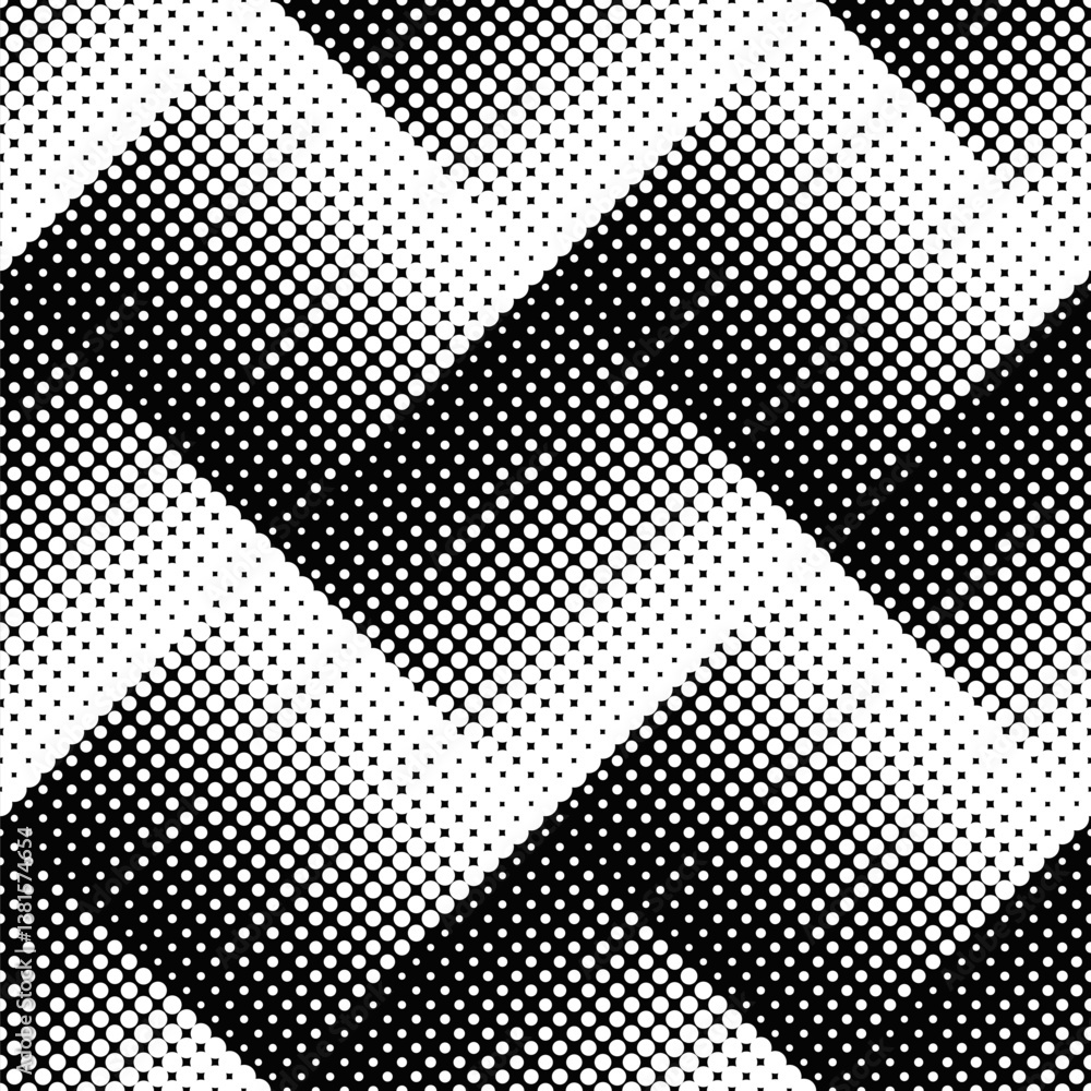 Aufkleber abstract dot pattern background design - monochrome vector graphic