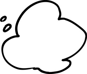 Illustration variation of callouts. Simple illustration. Pop. hand written speech bubble. Vector.	