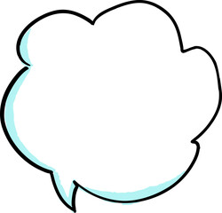 Illustration variation of callouts. Simple illustration. Pop. hand written speech bubble. Vector.	