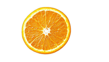 a vibrant freshly cut orange displays its juicy interior showcas
