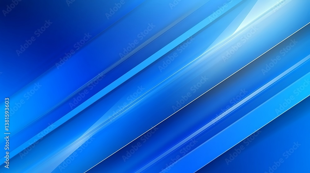 Poster abstract background showing a gradient of blue lines and shades