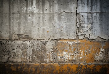 Fototapeta premium A close up of a wall with peeling paint on it.