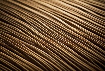 Obraz premium A close up of a rattan tray on a black background.