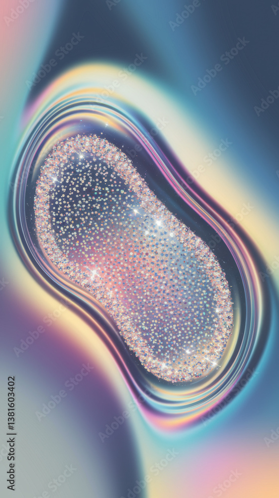 Aufkleber dreamy abstract light swirl with sparkling colors creating a mystical atmosphere