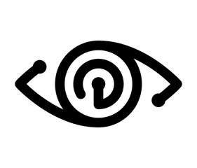 eye logo. vision and technology