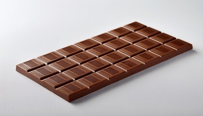 chocolate bar on white background
