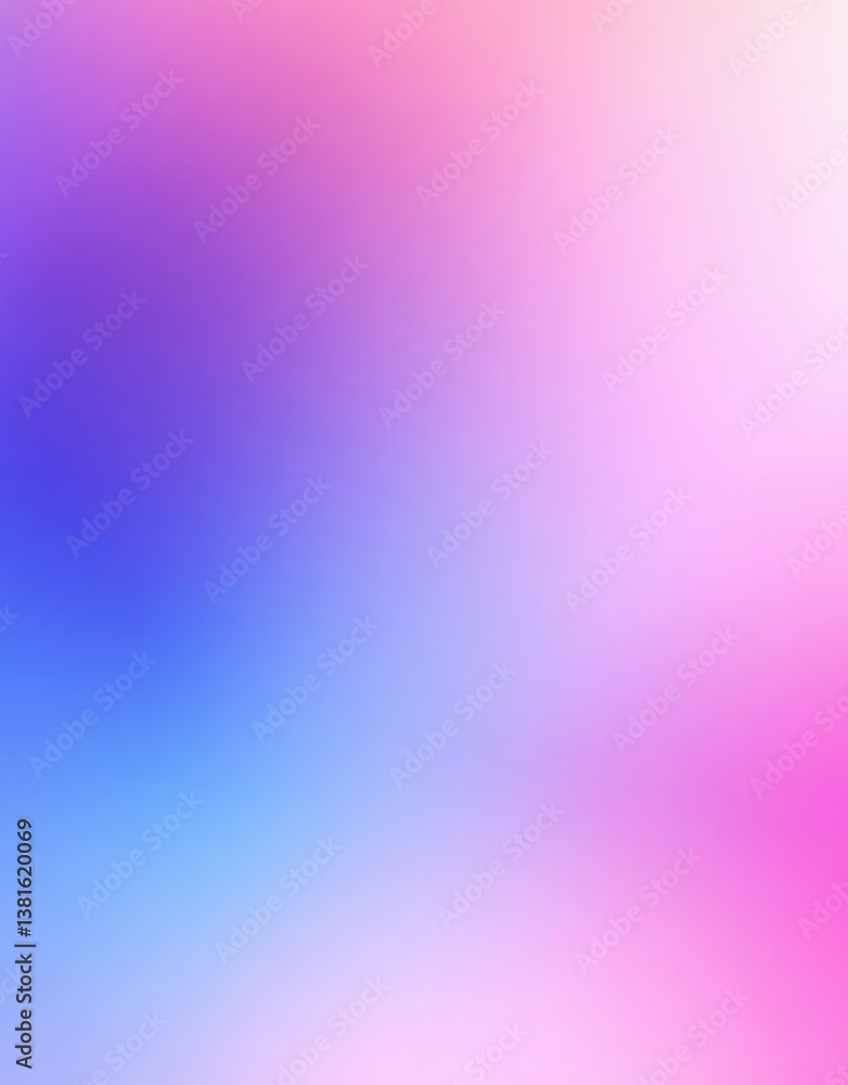 Poster a vibrant abstract gradient showcasing a blend of blue and pink hues. creating a serene and visually