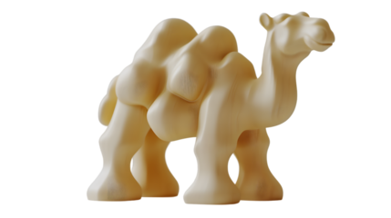 Abstract Camel Sculpture in Minimalist Style for Artistic and Decorative Purposes
