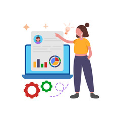 Comprehensive Performance Review Evaluation System Vector Illustration