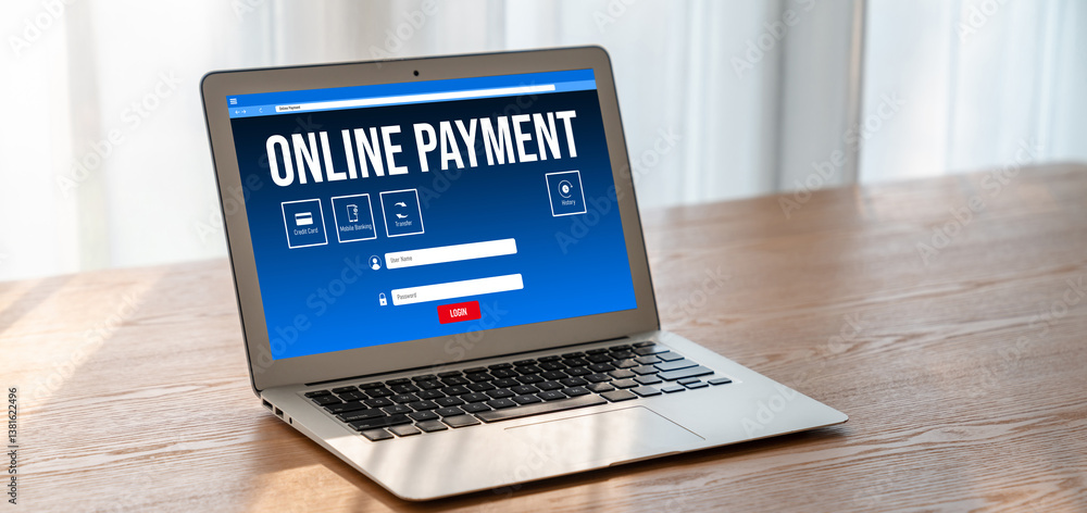 Poster online payment platform for modish money transfer on the internet netowrk