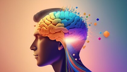 Obraz premium human brain anatomy