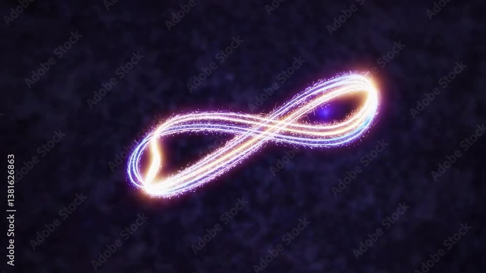 Poster abstract glowing light trails animation pack with various shapes and colors, perfect for visual effe