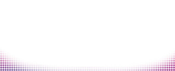 Pink and purple abstract gradient halftone dotted banners on transparent background - Pop art template texture Vector illustration
