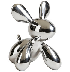 3D chrome balloon dog pop art sculpture