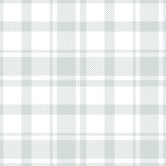 Vintage Urban Mist and Deep White Seamless Tartan Fabric Design