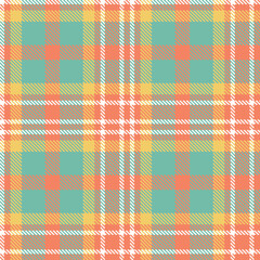 Pastel Akakō Red and Iridescent White Seamless Tartan Fabric Design