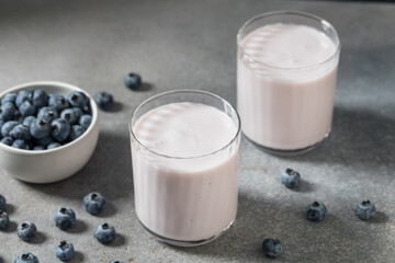 Organic Healthy Blueberry Kefir Smoothie