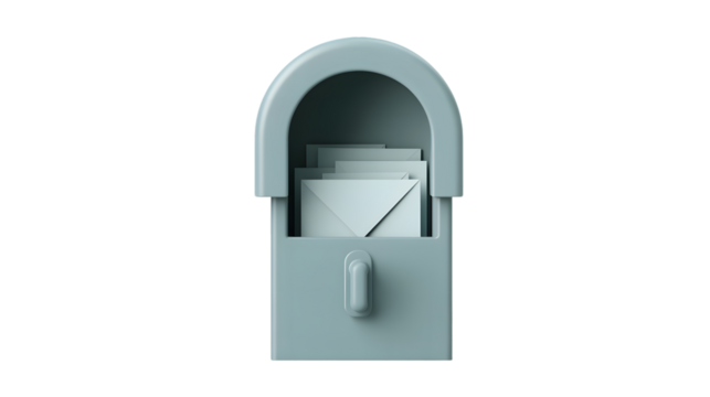 Mailbox Overflowing with Letters A Modern Communication Icon