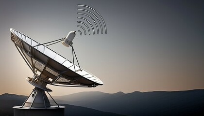 satellite dish on the roof