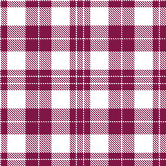 Plaid pattern seamless. Vivid White & Fire Renanthera Orchid Tartan Fabric Design.
