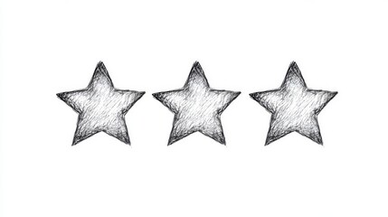 Obraz premium Continuous one line drawing confidence customer giving 5 stars rating. Satisfaction customer concept. Single line draw design vector graphic illustration.