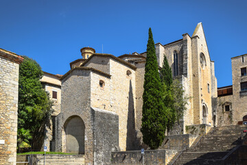 Fototapeta premium Church of St. Dominic (Convent de Sant Domènec de Girona), Catalonia, Spain.