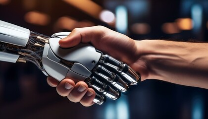 Human handshaking robotic hand