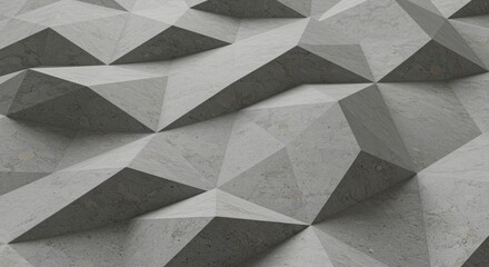 This abstract texture showcases angular, three-dimensional peaks and valleys in a stone-like surface. The gray tones and varied textures create a visually intriguing effect.
