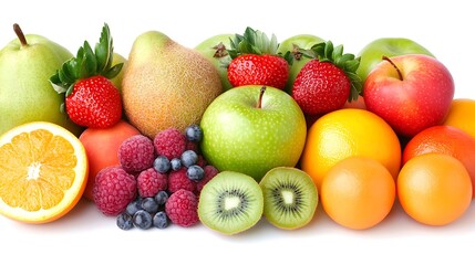 A colorful and delicious collection of various fresh fruits