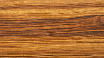 Fototapeta premium Teak wood surface with flowing horizontal grain lines, rich golden-brown hues generative ai