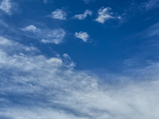 clouds over blue sky